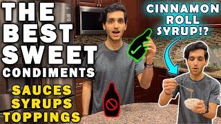 The 5 BEST Sweet Condiments for WEIGHT LOSS | Low Calorie Dieting Sauces, Cinnamon Roll Syrup Recipe