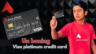 Bank alfalah visa platinum credit card | [ review + unboxing ]