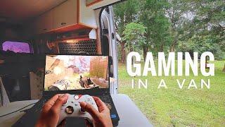 Gaming in a Van with Starlink