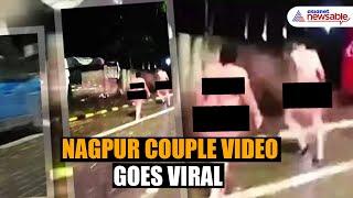 Nak*d Couple Seen Roaming Nagpur Streets, Viral Video Sparks Outrage