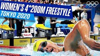 CLOSE Final! Women's 4x200m Freestyle Relay  ‍️| Tokyo 2020 Replays