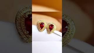 讓女人淪陷的紅寶石耳環RUBY EARRINGS that make women fall#寶石#紅寶石#彩寶