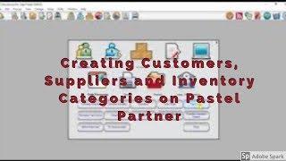 Creating Customer, Suppliers and Inventory Categories on Sage Pastel Accounting