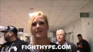 HOLLY HOLM ON MEETING FLOYD MAYWEATHER: "IT WAS AWESOME"