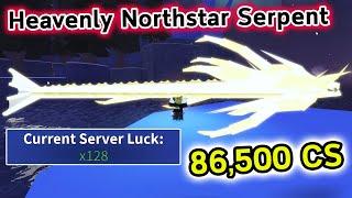 Heavenly Northstar Serpent ราคาเกือบแสน เพิ่มโชค 128 เท่า Roblox Fisch