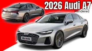 New 2026 Audi A7 Sedan Rendered