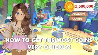 HOW to get the most Cranky COINS very QUICKLY in Adopt me!