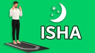 How to pray Isha for men (beginners) - with Subtitle