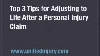 Adjusting to life After a Personal Injury Claim