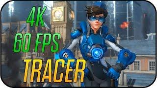  Overwatch - Tracer Cadet Oxton - Animated Desktop Wallpaper 4K 60fps