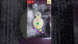 Cutest and easy snow man ️|cooking recipes without fire #shorts #ytshorts #snowman #christmas