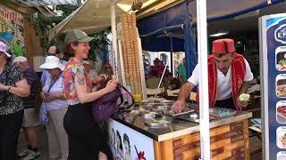 TURKISH ICE CREAM MAN IN CYPRUS