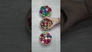 Oddly Satisfying video Colored Beads and Balls #beads #oddlysatisfying #dominogirl