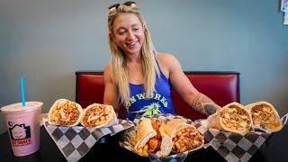 Trying To Be The FIRST Woman To Beat Orlando's Fat Shack Sandwich Challenge!!