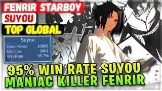 95% Win Rate Suyou Maniac Killer Fenrir [ Top Global Suyou ] FENRIR STARBOY - Mobile Legends Build