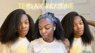 RELAXED HAIR ROUTINE| HOW I TOUCH UP MY TEXLAXED HAIR+ MAINTAIN HEALTHY HAIR| DIJAH ALIZE