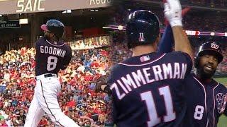 CIN@WSH: Goodwin crushes a pair of solo home runs