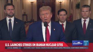 President Trump speaks after U.S. strikes Iranian nuclear sites