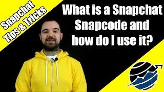 What is a Snapchat Snapcode and how do I use it?