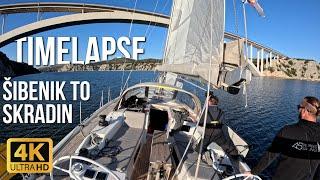 Sailing Timelapse 4K Šibenik to Skradin - Grand Soleil 44