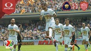 Resumen UNAM 5 - 3 Necaxa | Apertura 18 - Jornada 2 | Televisa Deportes