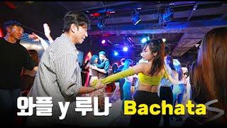 바차타공연 | 와플(술꼬라손) y 루나(바차타프랜즈) Bachata Social Dance ( Jiory : Eso Es Amor ) - 라틴 2025.01.04