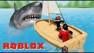 Köpek Balığından Kaçtık  Roblox Shark Bite