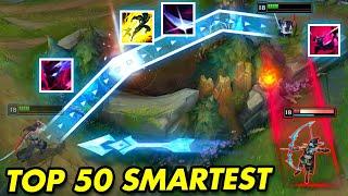 TOP 50 SMARTEST LEAGUE OF LEGENDS CLIPS OF 2023!