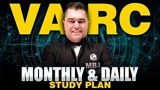 Monthly & Daily Study Plan Cat VARC 2024