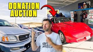 I found an AUCTION that SELLS CHEAP DONATED CARS! - Flying Wheels