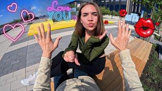 THIS TOTALLY CRAZY GIRL WANTS TO KISS ME  (Romantic Love Story ParkourPOV)