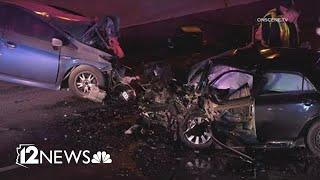 Video shows moments before, after fatal wrong-way crash in Phoenix