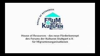 House of Resources - das neue Förderkonzept für Migrantenorganisationen