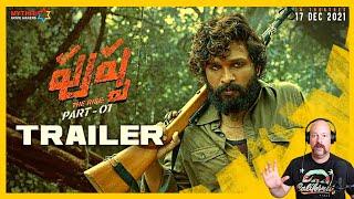 Pushpa Official Trailer| Allu Arjun| Rashmika | Dad's Den Reaction