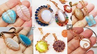 DIY wire wrap gemstones without holes | 6 easy and beautiful pendant making