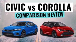 2024 Honda Civic VS 2024 Toyota Corolla || Which Is The Best Reliable Small Car?