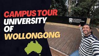 University of Wollongong campus  tour | Beautiful campus between hills with student hostels