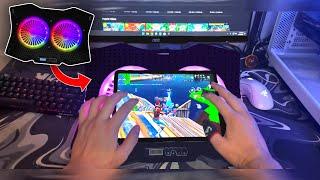 Playing Fortnite Mobile Using a Laptop Cooler (FPS BOOST!!)