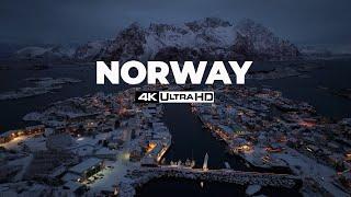 FLYING OVER NORWAY (4K UHD) 30 minute Ambient Drone Film + Music for beautiful relaxation.