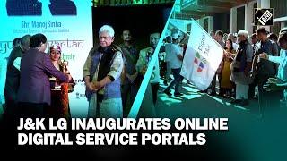 J&K: LG Manoj Sinha flags off bike rally, inaugurates several online digital service portals