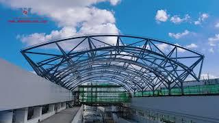 The First Affiliated Hospital of Medical College Construction Progress of PTFE Membrane Structure