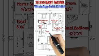 36x50 EAST FACING house plan #vastuhouseplan #heavenlyhomedesigns #youtubeshorts