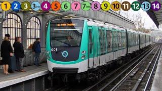 Le trajet optimal pour parcourir les 16 lignes du métro de Paris