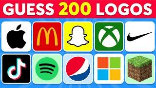 Guess the Logo in 3 Seconds | 200 Famous Logos  Logo Quiz 2024