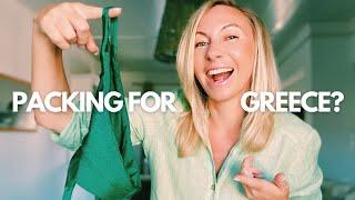 WHAT TO PACK FOR GREECE I Holiday Outfits 2025 I Greek Island Hopping