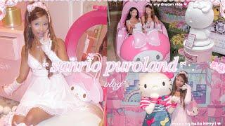 japan vlog ⊹ sanrio puroland: hello kitty theme park, rides, cute food, & more ୨୧