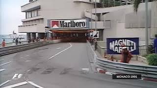 GRAN PREMIO DI MONACO 1991   Nigel Mansell (Williams-Renault) vs Alain Prost (Ferrari)