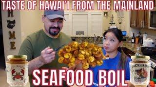 TASTE of HAWAII from the MAINLAND Series - Episode 1 SEAFOOD BOIL (Cajun Garlic Butter Shrimp)