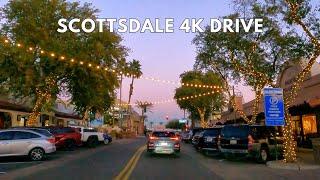 Old Town Scottsdale 4K Driving Tour | Scottsdale Arizona Drive Through