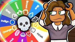 WHEEL Decides What COLOUR I Can't Touch In Total Roblox Drama